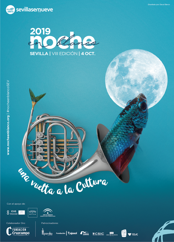 Cartel Noche en Blanco 2019: "Una vuelta a la Cultura"